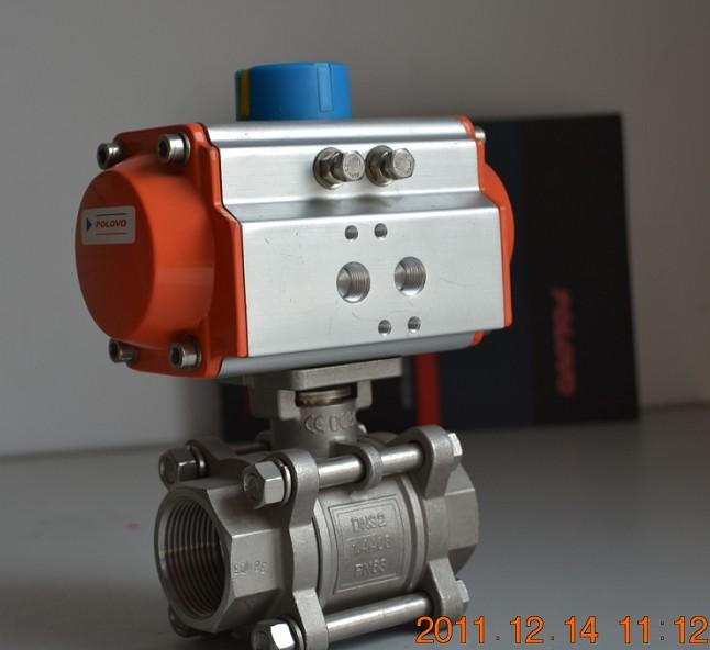 Q611F气动三片式球阀