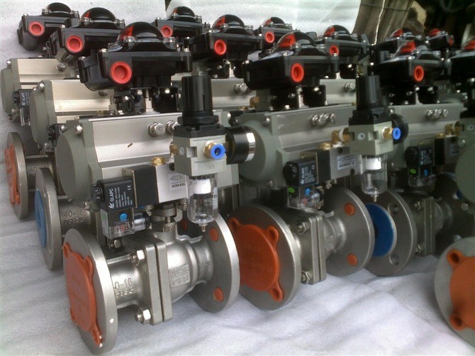 Q641F气动法兰球阀