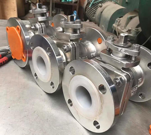 Q41F46不锈钢衬氟球阀（电动,气动）