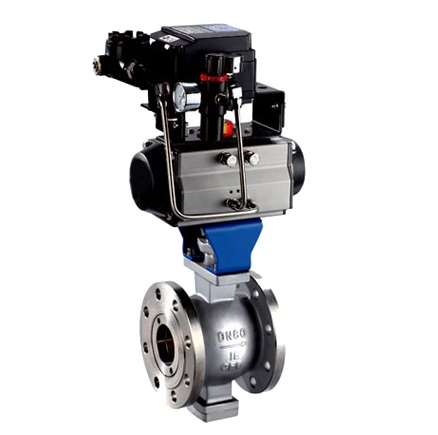 VQ640H气动V型球阀（法兰式,对夹式）