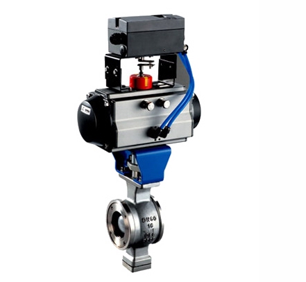 VQ670H气动V型调节球阀（对夹式,法兰式）