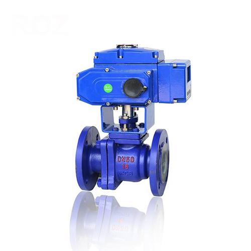 电动衬氟球阀结构