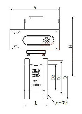 电动超薄型球阀结构图