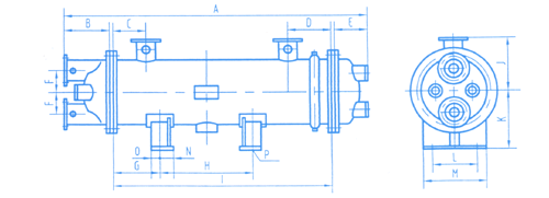 LQG船用冷却器示意图
