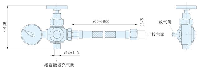 充气（氮）工具外形尺寸