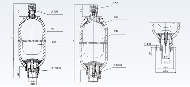 不锈钢囊式蓄能器 不锈钢囊式蓄能器