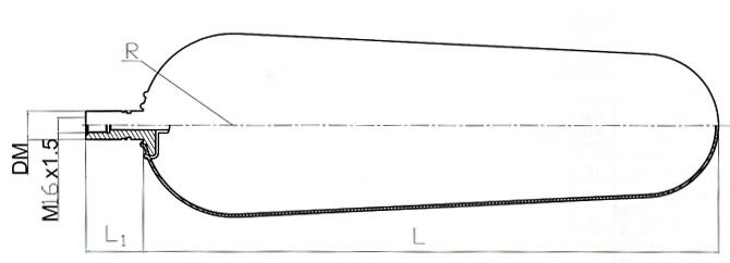 蓄能器皮囊外形尺寸 蓄能器皮囊外形尺寸