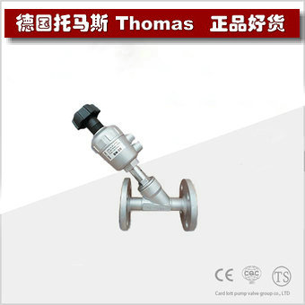 进口带手动调节气动角座阀 进口带手动调节气动角座阀