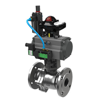 进口气动V型调节球阀