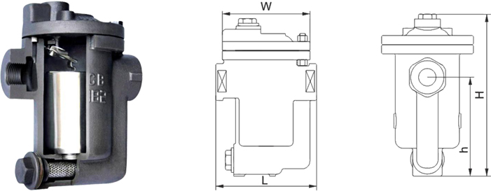 进口倒置桶式蒸汽疏水阀尺寸