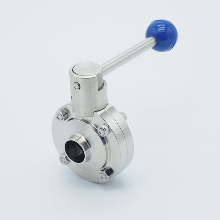 进口卫生级焊接蝶阀