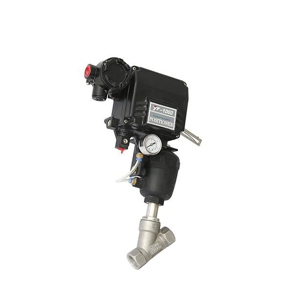 进口带流量调节气动角座阀 进口带流量调节气动角座阀