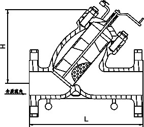 铸造手摇刷式Y型过滤器结构图