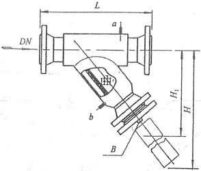 保温Y型过滤器结构图