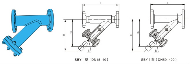 焊制Y型过滤器结构图