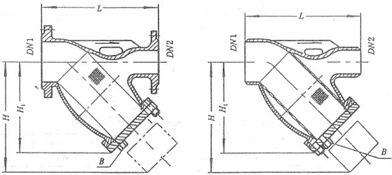 异径Y型过滤器结构图