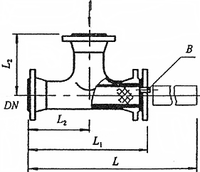 反折流式T型过滤器结构图