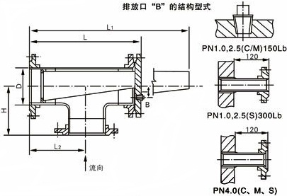 反折流式T型过滤器结构图