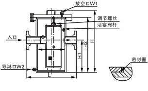 直通防内漏篮式过滤器结构图
