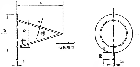 SRZI尖顶锥型过滤器结构图