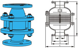 防爆轰型阻火器结构图