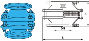 ZGB-1波纹型阻火器结构图