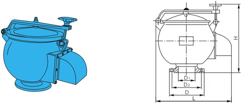 快开式呼吸阀结构图