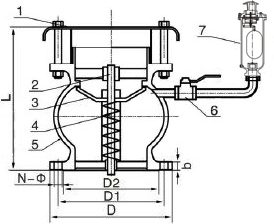 污水注气微排阀结构图