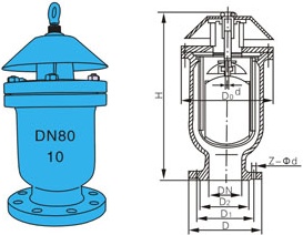 KP快速排气阀结构图