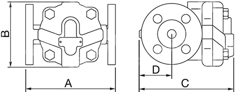 杠杆浮球式蒸汽疏水阀结构图