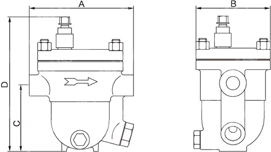 CS11H自由浮球式蒸汽疏水阀结构图