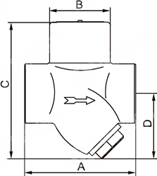 CS19H圆盘热动力式疏水阀结构图