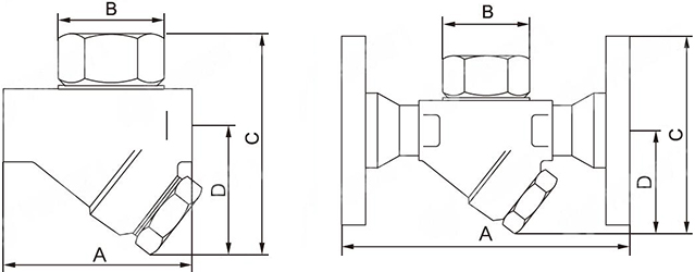 TD42热动力型圆盘式疏水阀结构图