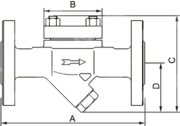 CS46H膜盒式蒸汽疏水阀结构图
