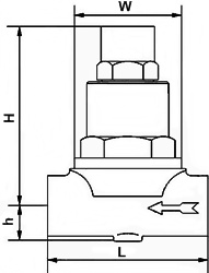 TB11可调双金属片式蒸汽疏水阀结构图