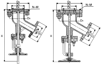 衬氟放料阀结构图