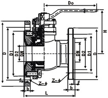 放料球阀结构图