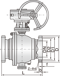 因科镍球阀结构图